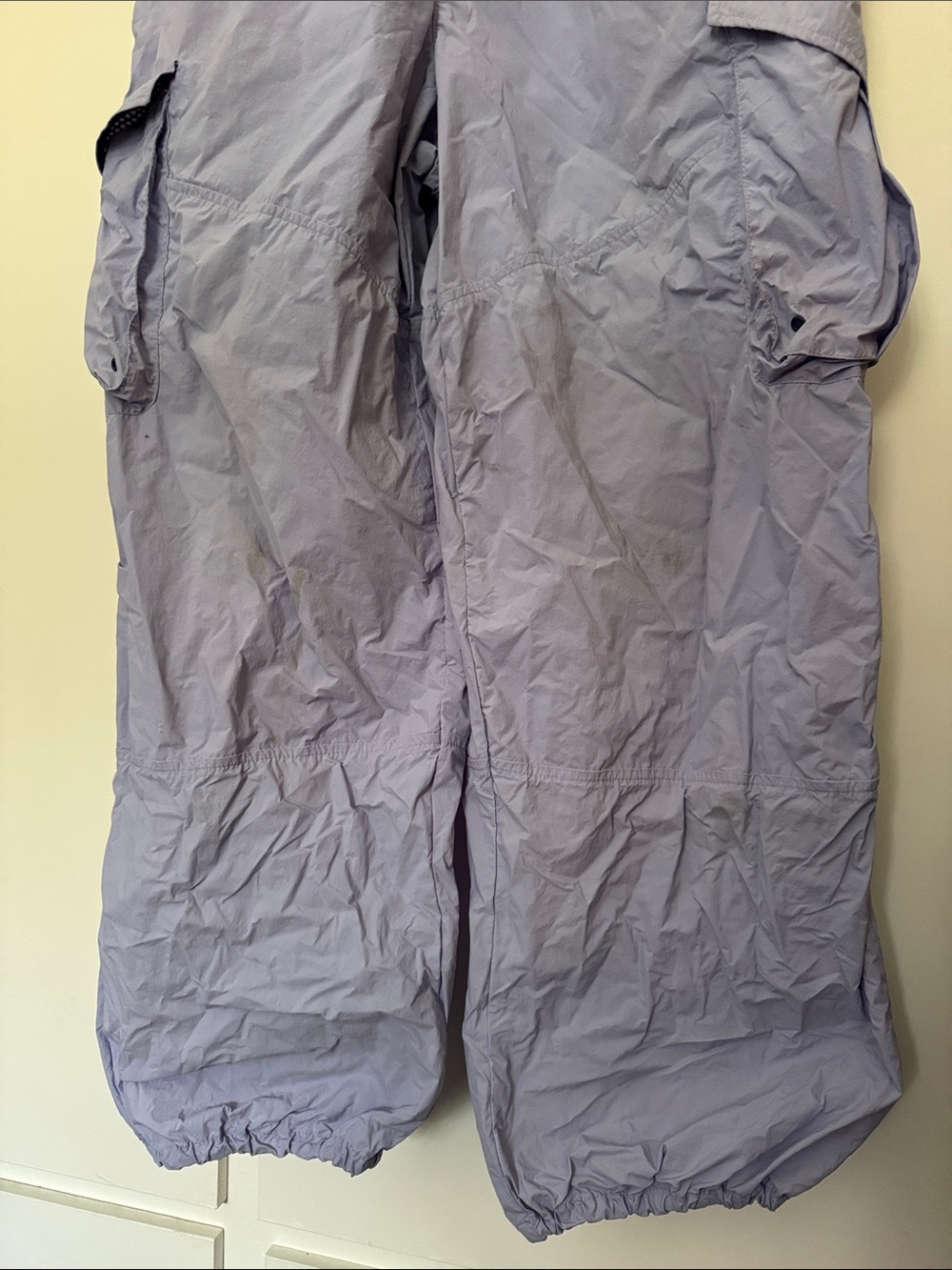 FP Movement by Free People Lilac Overalls with Navy Straps - Picture 6 of 11